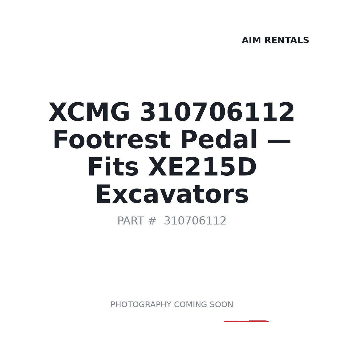 310706112 XCMG Cab Parts
