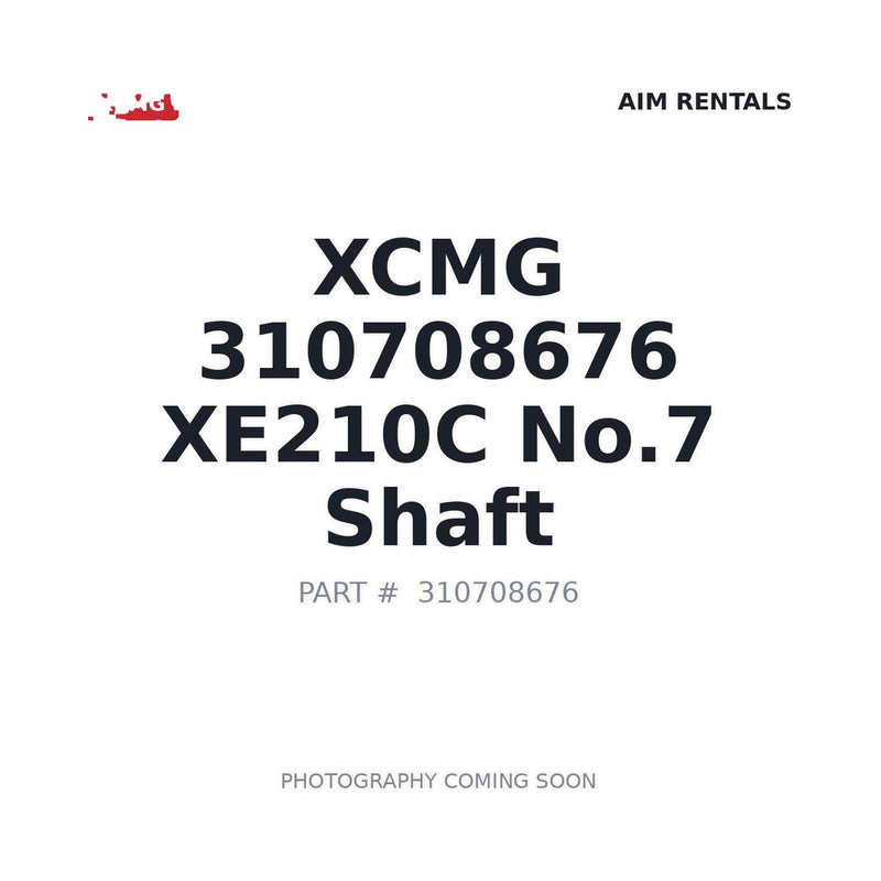 310708676 XCMG XE210C No.7 Shaft