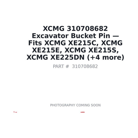 XCMG 310708682 Excavator Bucket Pin for XE215C XE215E