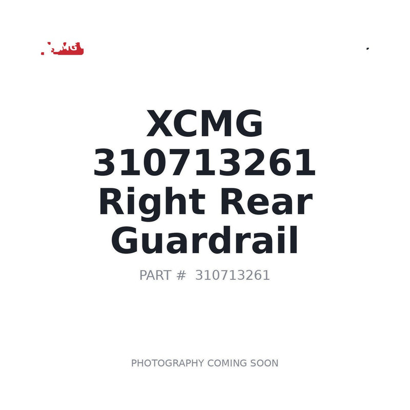 Genuine XCMG 310713261 Cab Guardrail for XCMG excavators