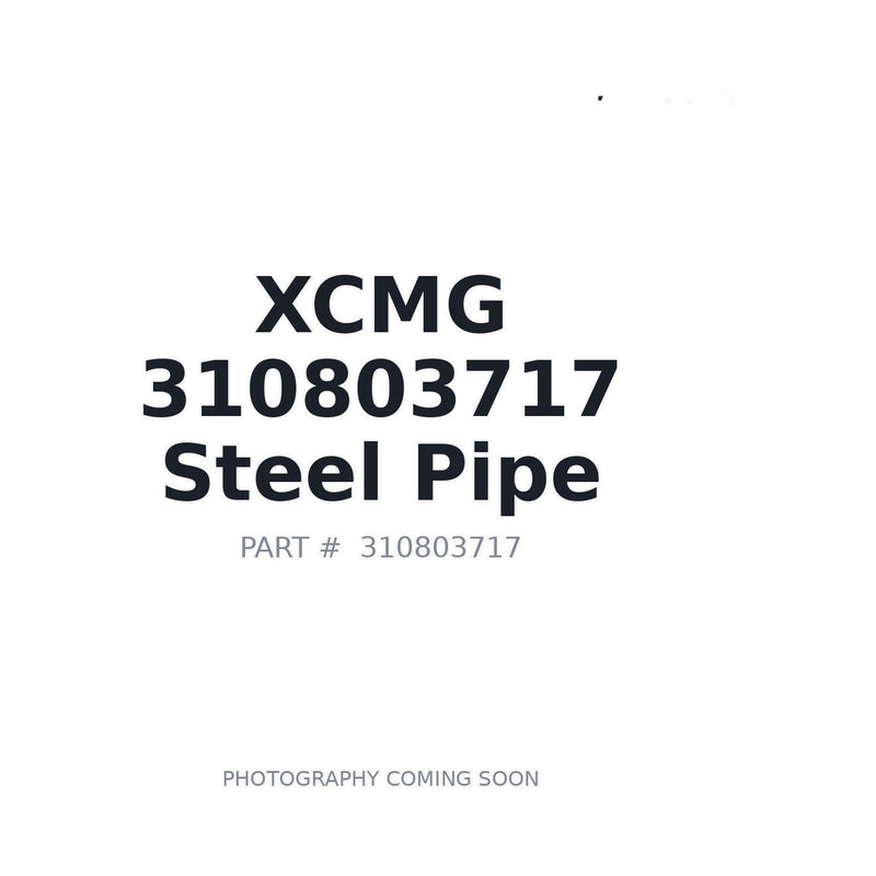 XCMG 310803717 Steel Pipe for XE215CB XE230CA excavator