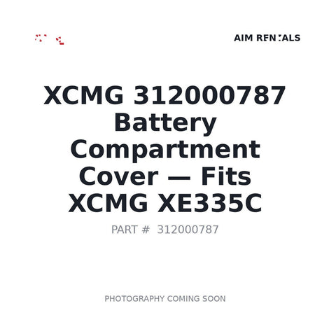 XCMG 312000787 Battery Compartment Cover for XE335C excavator
