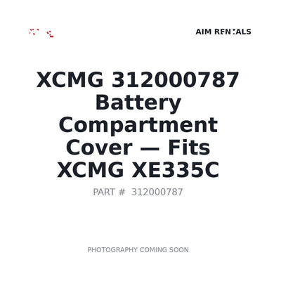 312000787 XCMG Battery Compartment Cover - Fits XCMG XE335C
