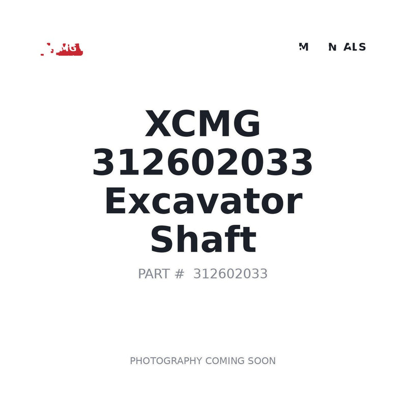 Genuine XCMG 312602033 Shaft for XE360 excavator