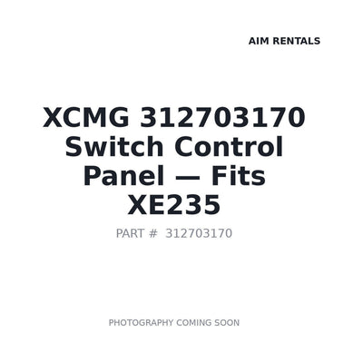 312703170 XCMG Electrical Control Panels