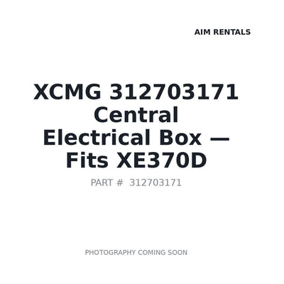 312703171 XCMG Electrical Boxes