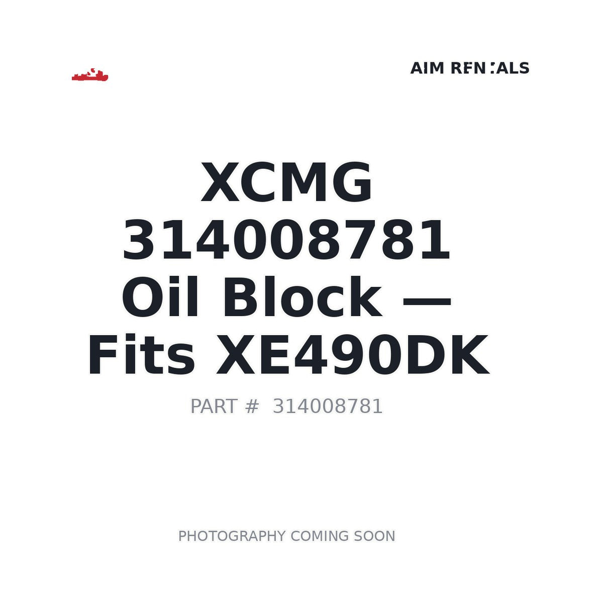 314008781 XCMG Hydraulic Components