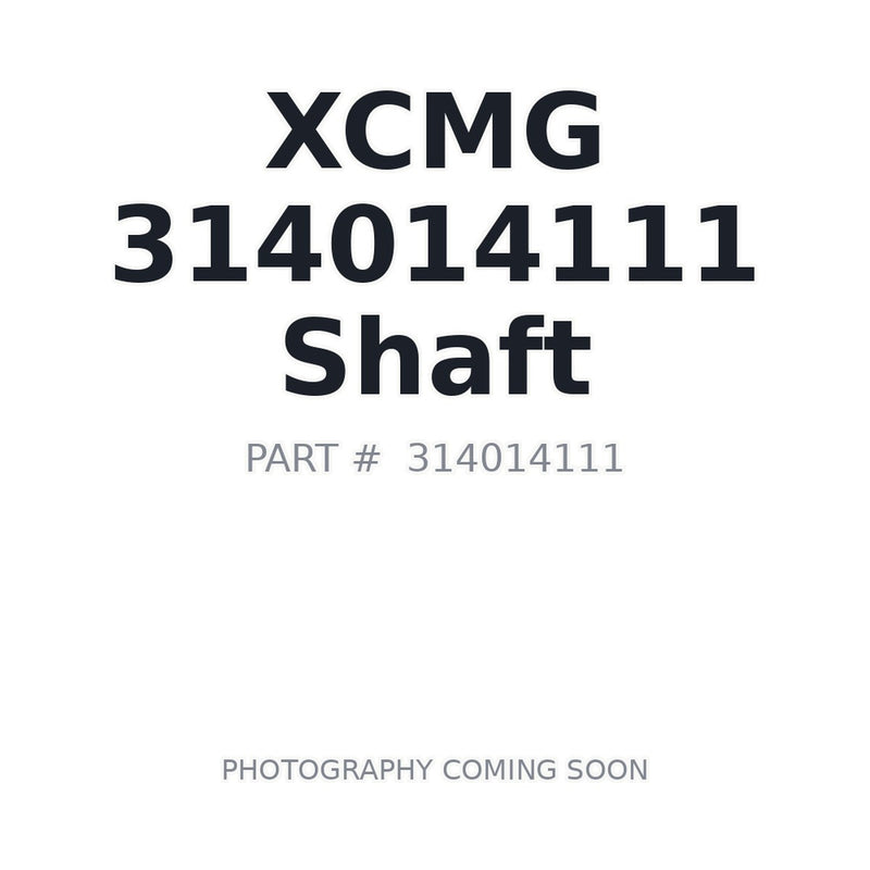 Genuine XCMG 314014111 Shaft for XCMG heavy equipment