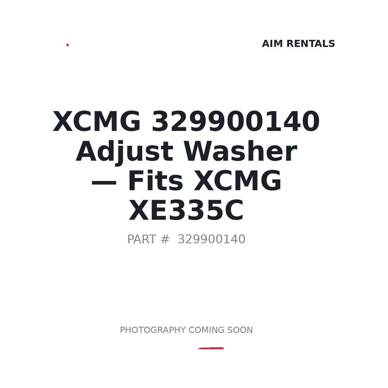 Genuine XCMG 329900140 Washer for XE335C Excavator