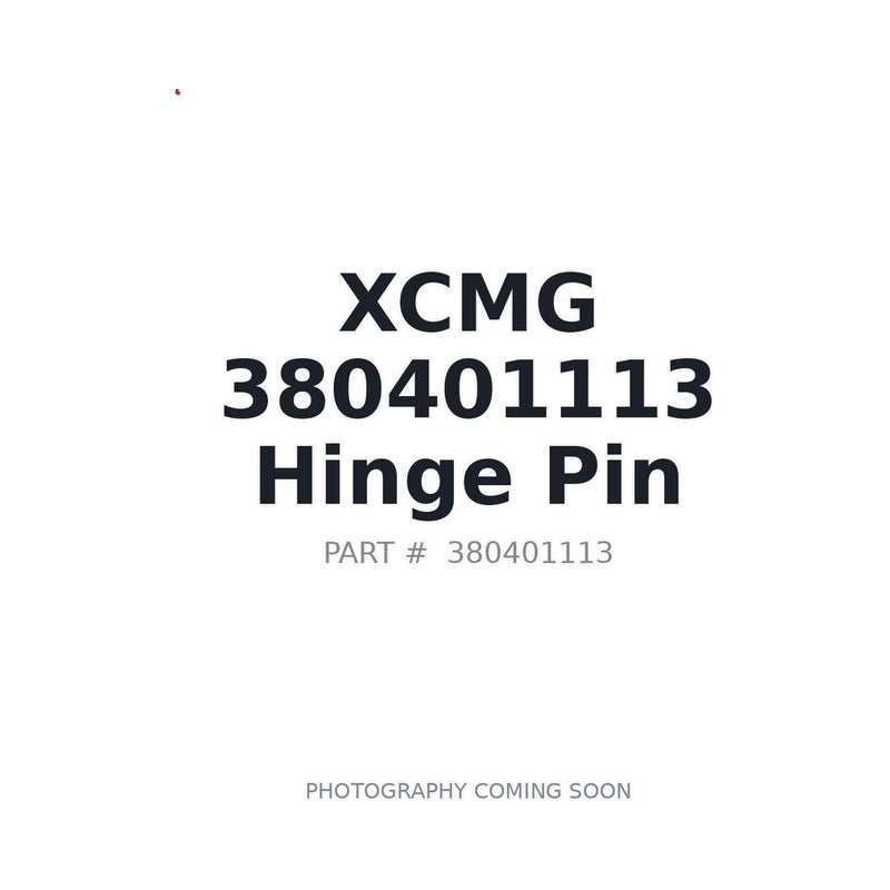 Genuine XCMG 380401113 Hinge Pin for GR2205T Motor Grader