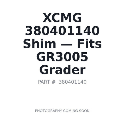 XCMG 380401140 shim for GR3005 motor grader precision spacer | AIM Rentals BC