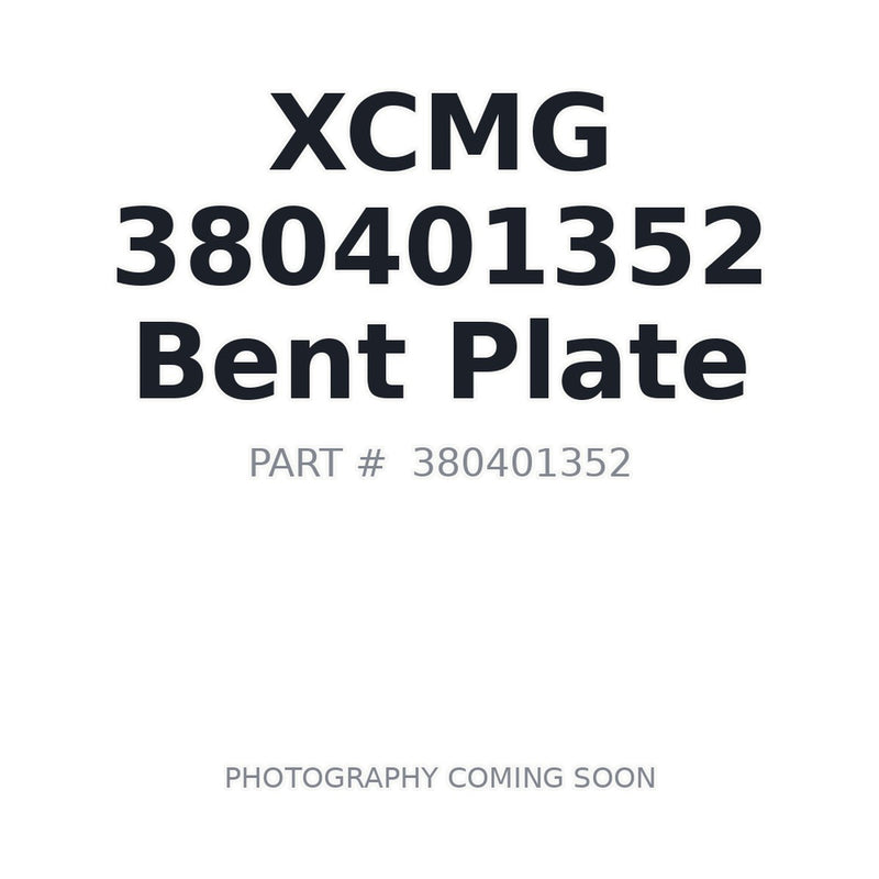 Genuine XCMG 380401352 bent plate for GR2205T motor grader
