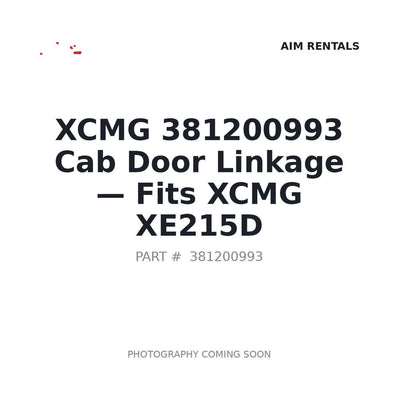 381200993 XCMG Cab Door Linkages