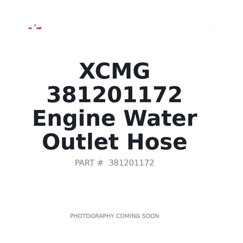 XCMG 381201172 Engine Coolant Hose GR215 LW500FN ZL50GN OEM-spec