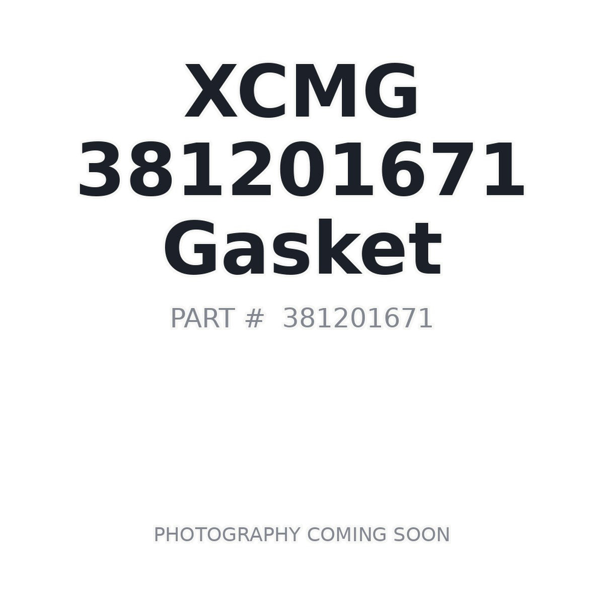 381201671 XCMG Gasket