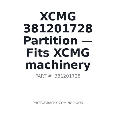 XCMG 381201728 replacement part for XCMG heavy equipment | AIM Rentals BC