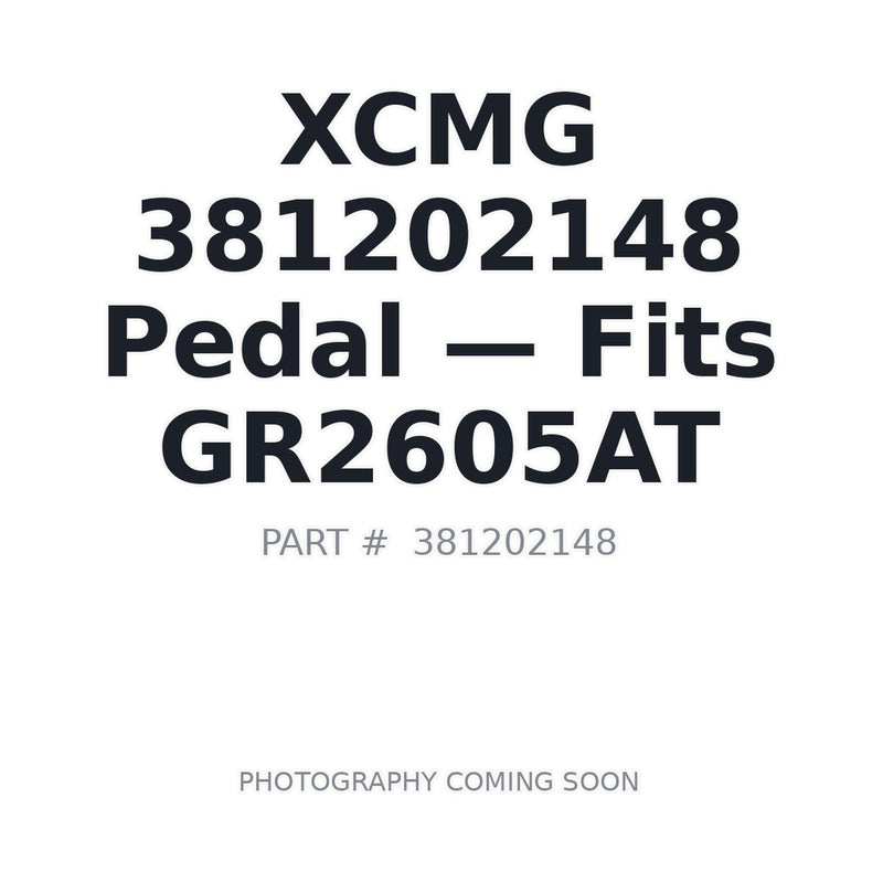 Genuine XCMG 381202148 Pedals GR2605AT Motor Grader OEM