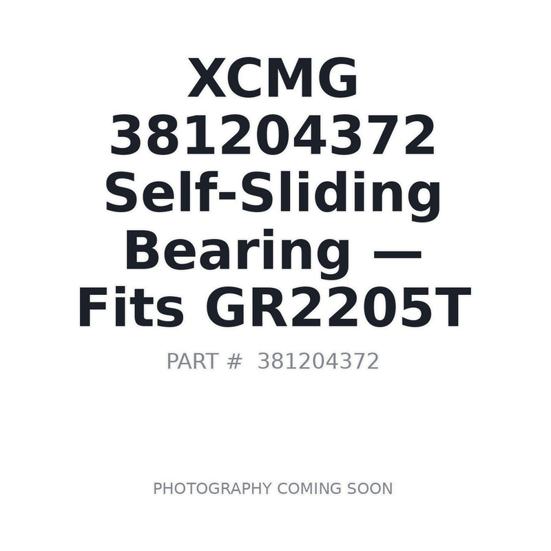 Genuine XCMG 381204372 self-sliding bearing for GR2205T motor grader