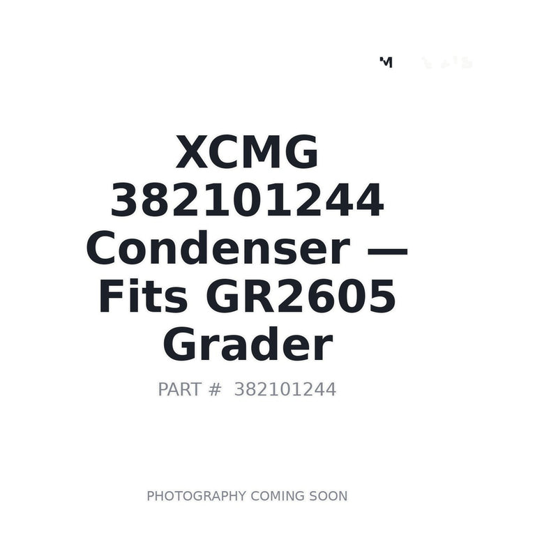 XCMG 382101244 Air Conditioning Condenser for GR2605 Motor Grader