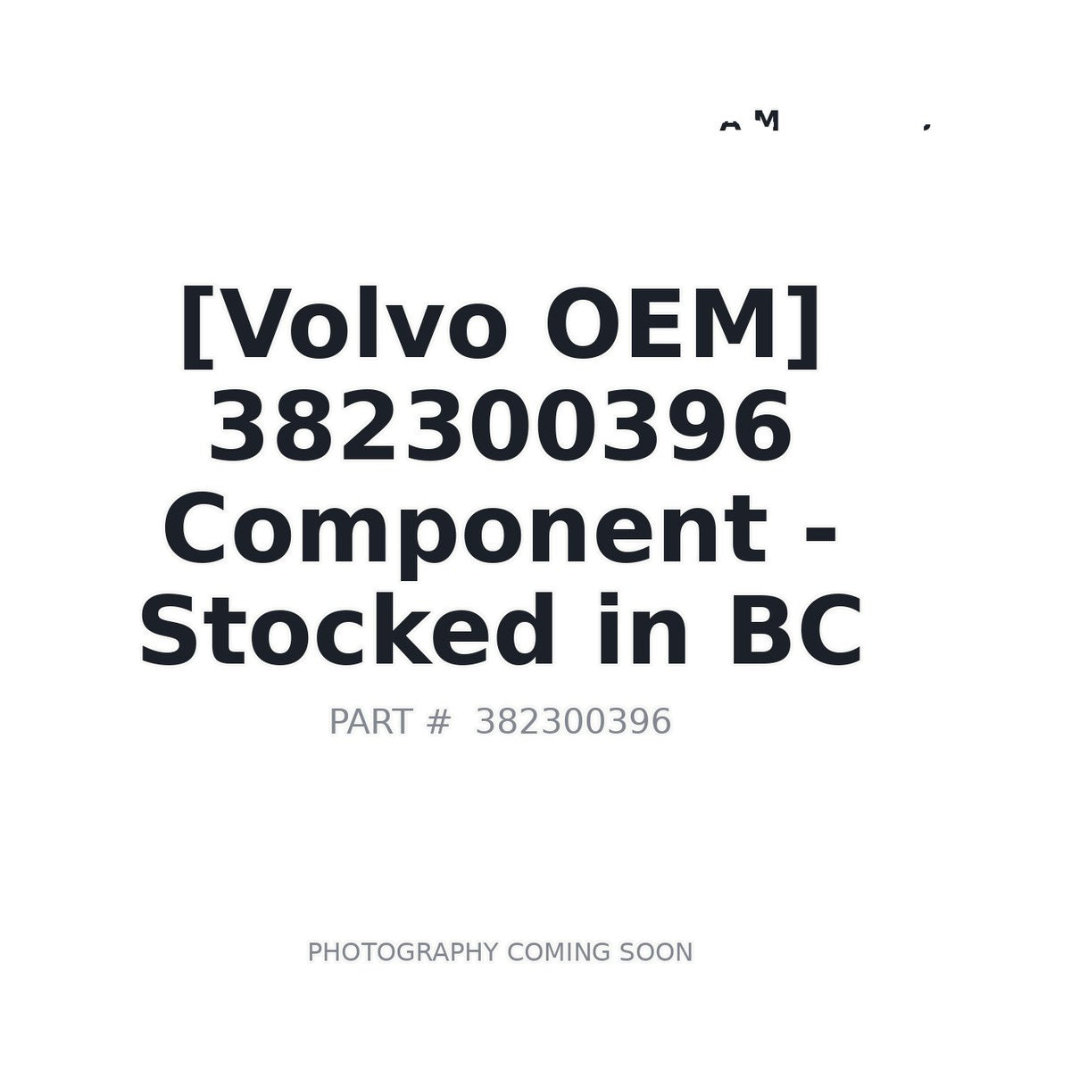 382300396 Volvo Component
