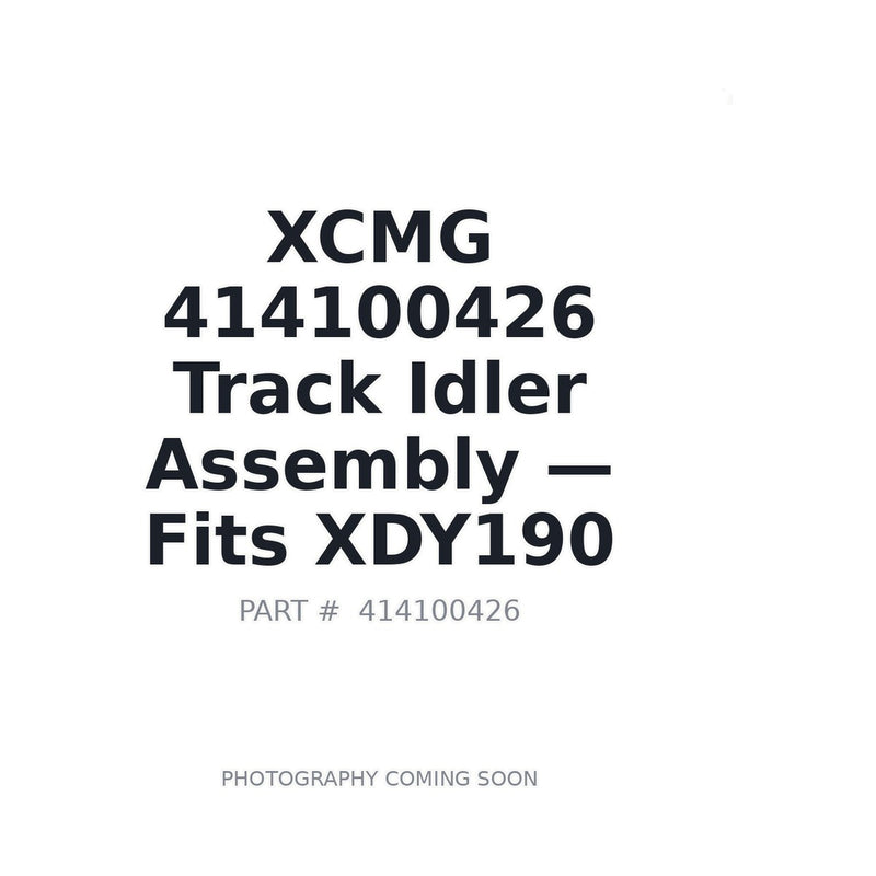 Genuine XCMG 414100426 Track Idler for XE200GA XE215BR XE215DI XDY190 Excavator