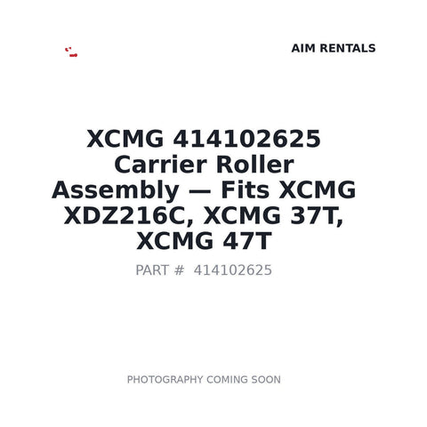 Genuine XCMG 414102625 Carrier Roller Assembly for XDZ216C 37T 47T