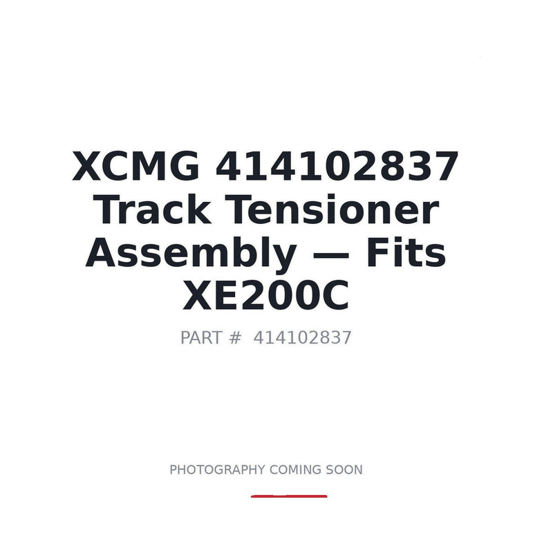414102837 XCMG Track Tensioner Assemblies