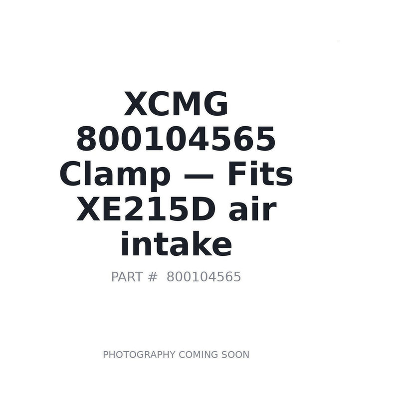 Genuine XCMG 800104565 T-Type Clamp for XE215D XE335C excavator