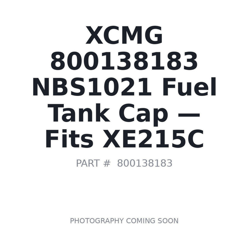XCMG 800138183 NBS1021 Fuel Tank Lock Cap for XE135D XE215C XE235C XE335C XE370CA excavators
