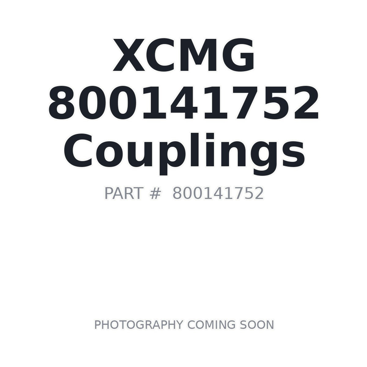 800141752 XCMG Couplings
