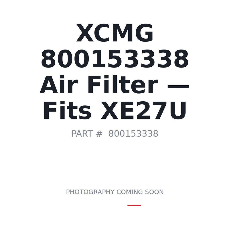 XCMG 800153338 air filter main element for XE27U XE38U XE40U mini-excavator
