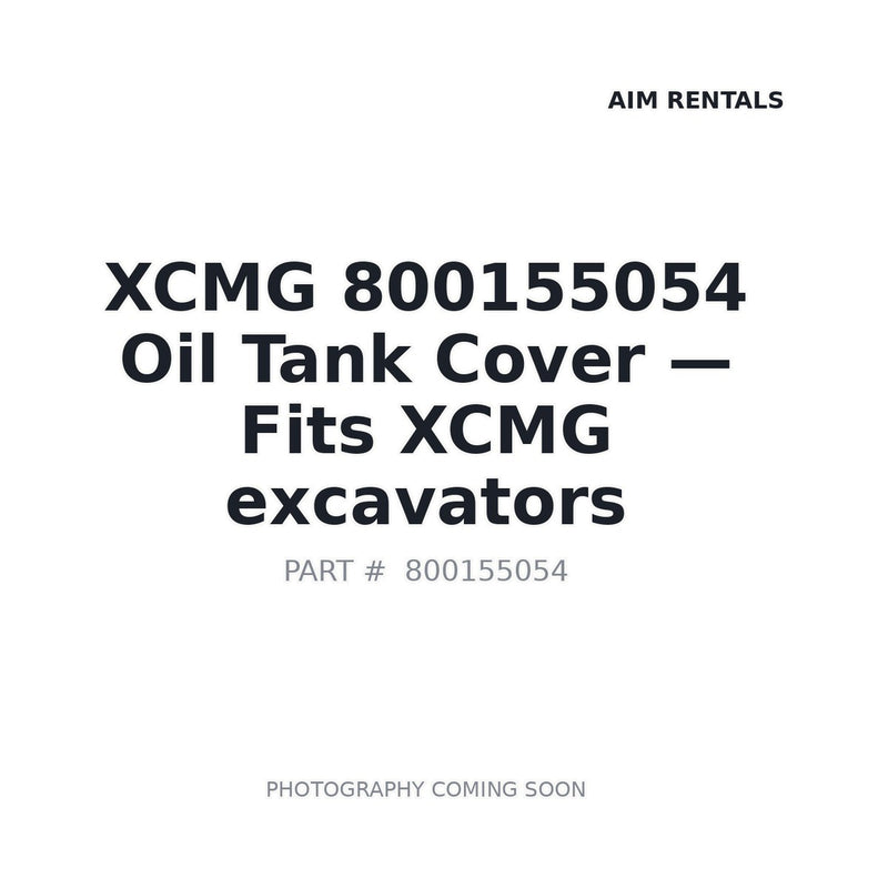 XCMG 800155054 Fuel Tank Cap for XCMG excavators stocked BC Canada