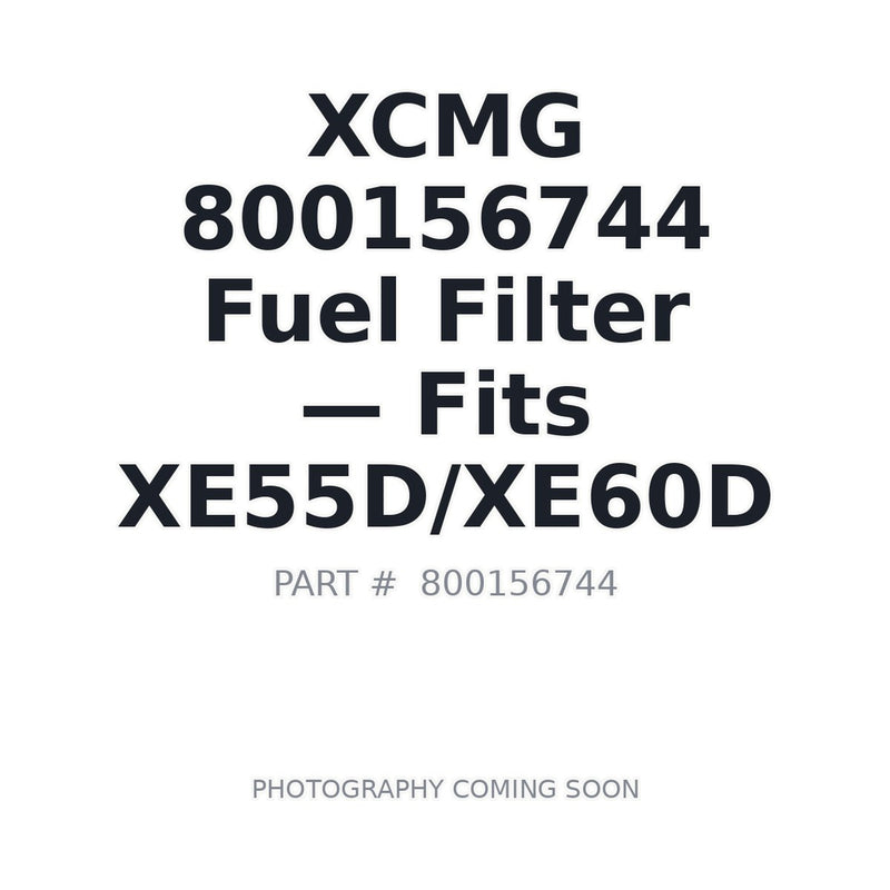 XCMG 800156744 RXL-00601 fuel filter for XE55D XE60D excavator