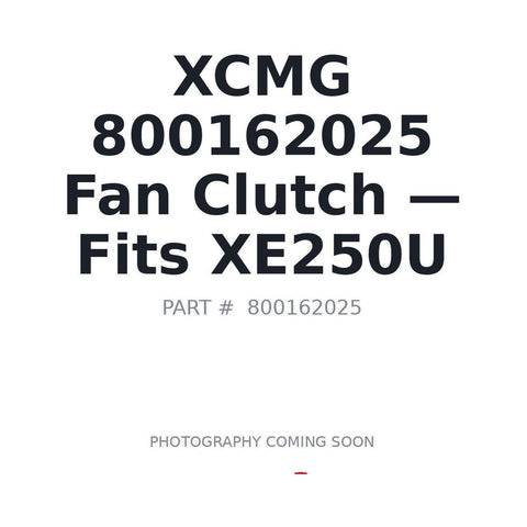 800162025 XCMG Cooling System Parts