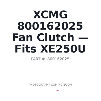 800162025 XCMG Cooling System Parts
