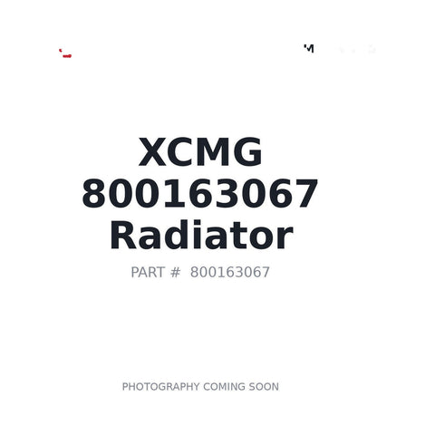 Genuine XCMG 800163067 Radiator for XE17U mini crawler excavator