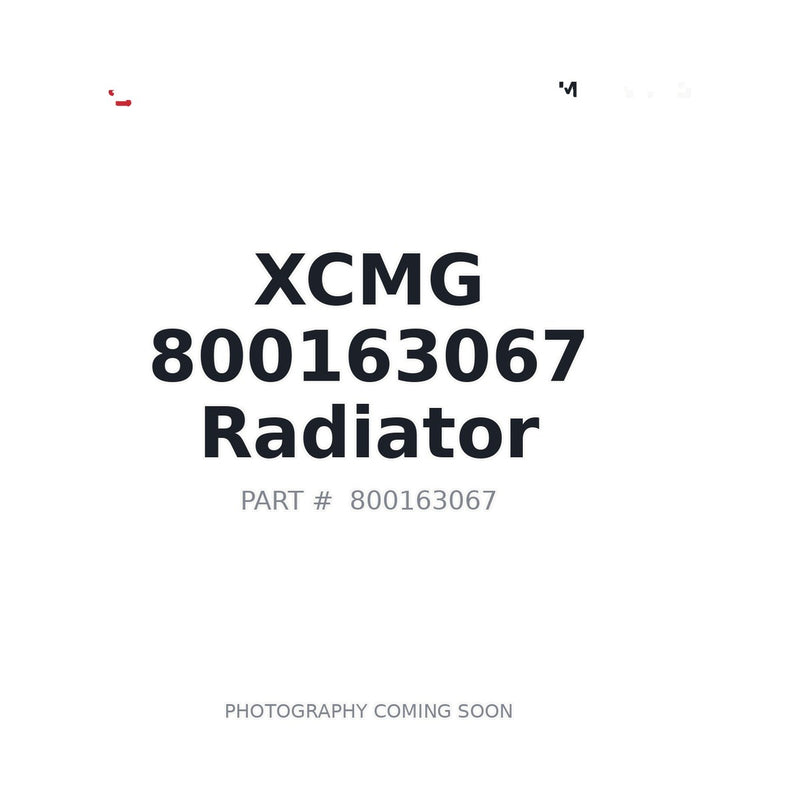 Genuine XCMG 800163067 Radiator for XE17U mini crawler excavator
