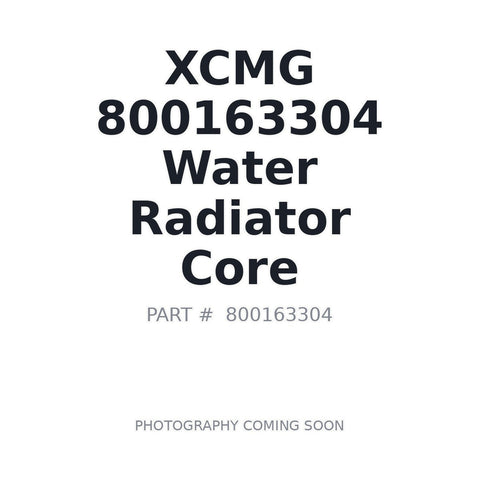 XCMG 800163304 Radiator Core for XE215C Excavator