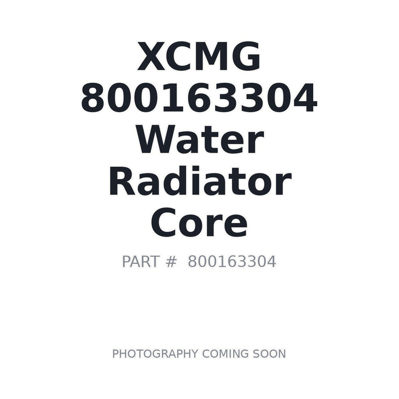 XCMG 800163304 Radiator Core for XE215C Excavator