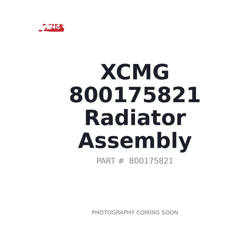 XCMG 800175821 Radiator for XE600DK Crawler Excavator