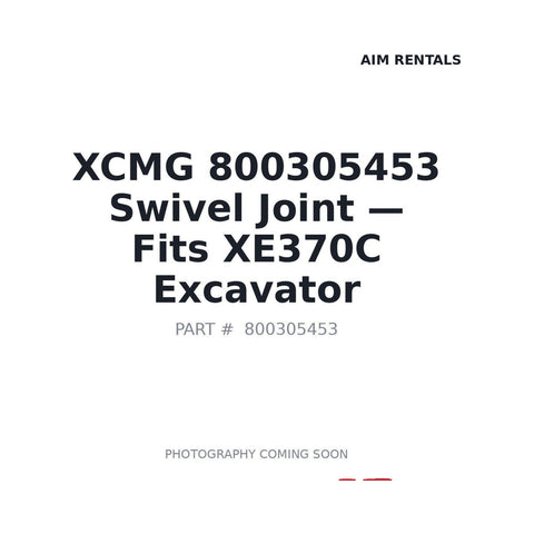 800305453 XCMG Hydraulic Components