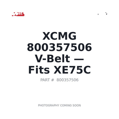 Genuine XCMG 800357506 Drive Belt for XE75C crawler excavator