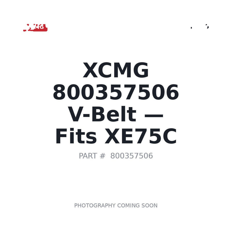 Genuine XCMG 800357506 Drive Belt for XE75C crawler excavator