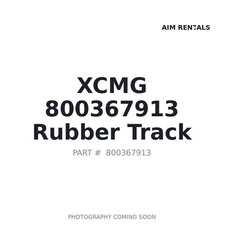 Genuine XCMG 800367913 Rubber Track 300mm 53mm pitch 80 links for XE27E