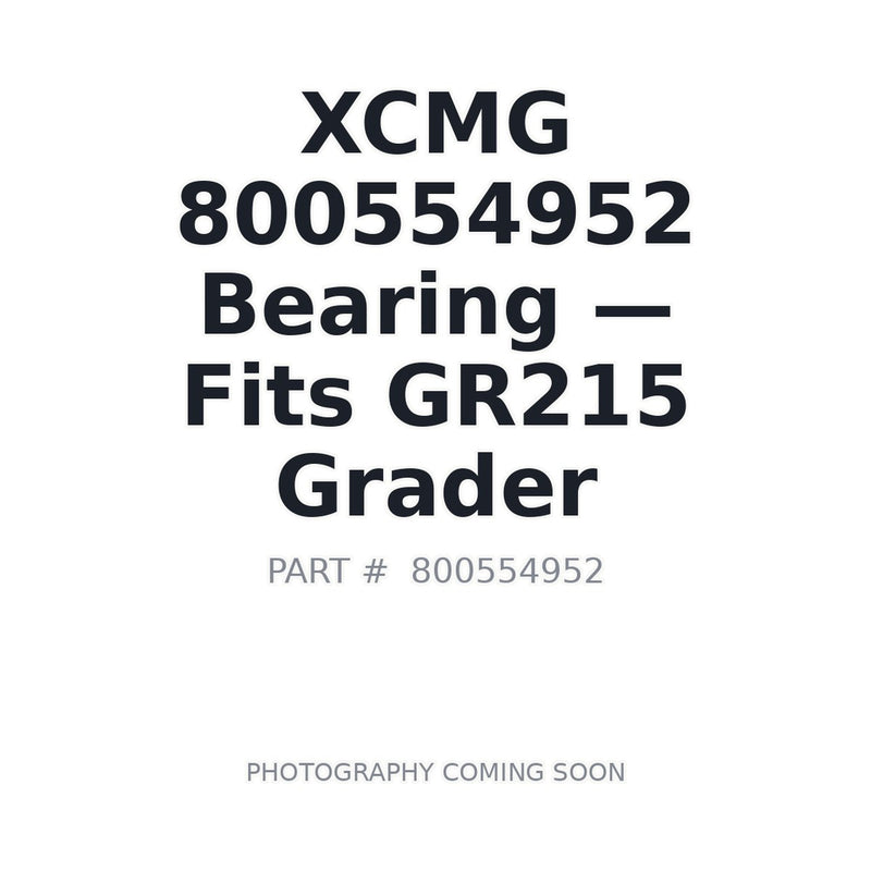 XCMG 800554952 Conical Roller Bearing for GR215 GR2205T Motor Grader