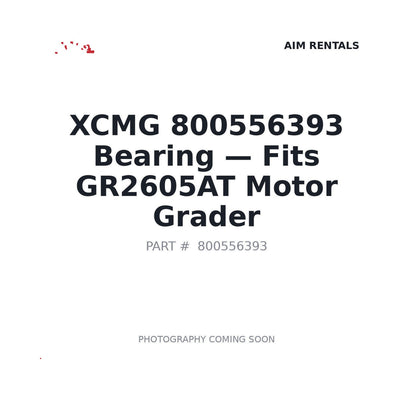 800556393 XCMG Bearings