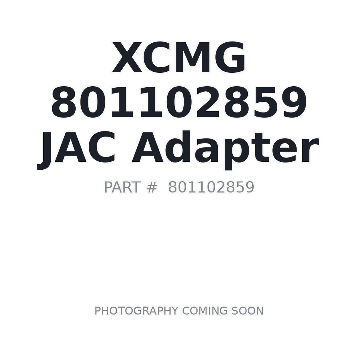 801102859 XCMG Adapter