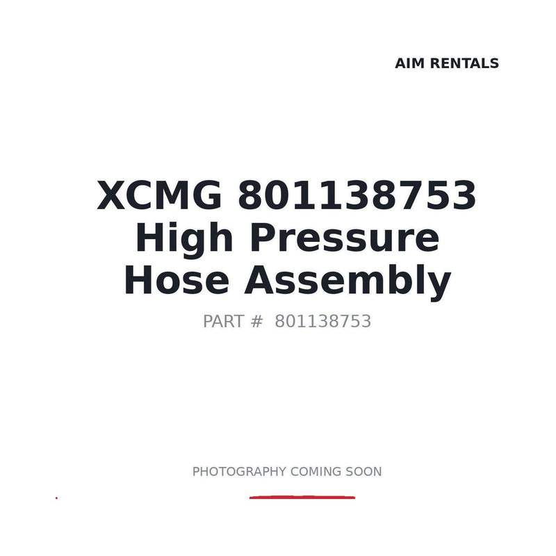 Genuine XCMG 801138753 Hydraulic Hose for XE210W XE225DN Excavator