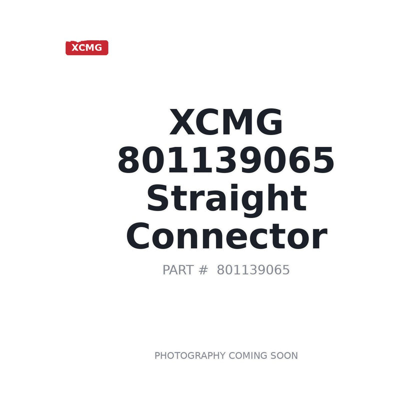 XCMG 801139065 OEM-spec Hydraulic Adapter XE200C | In Stock Prince George BC