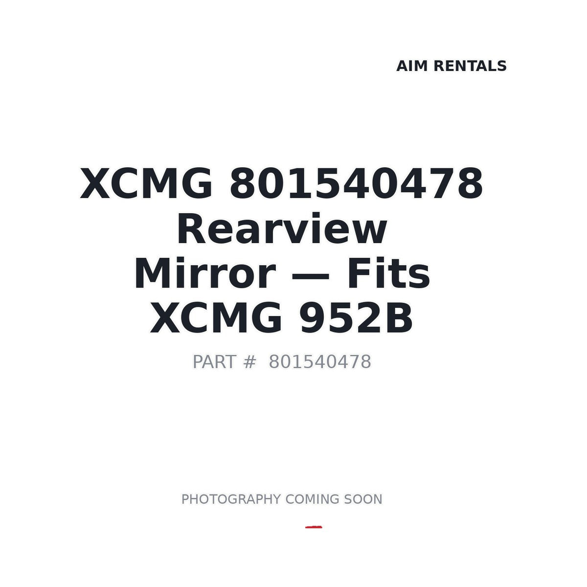 801540478 XCMG Mirrors